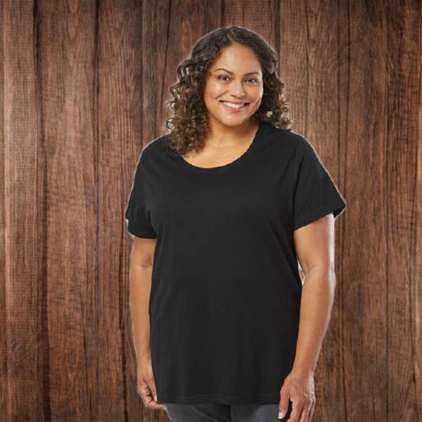 3816 Women's Curvy Collection Fine Jersey Tee Thumbnail